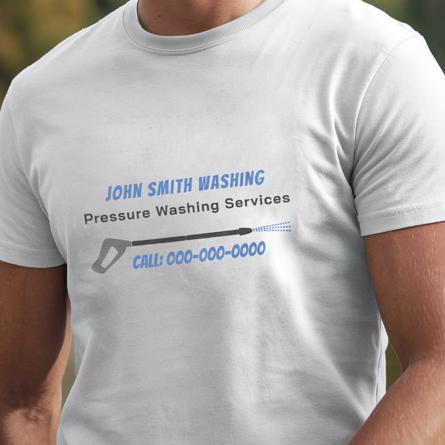 Camiseta Limpeza de pressão e lavagem de energia (Pressure Washing & Power Wash Cleaning T-Shirt)