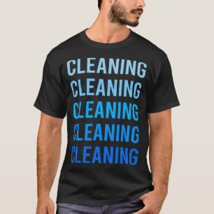 Camiseta Limpeza de Texto Azul