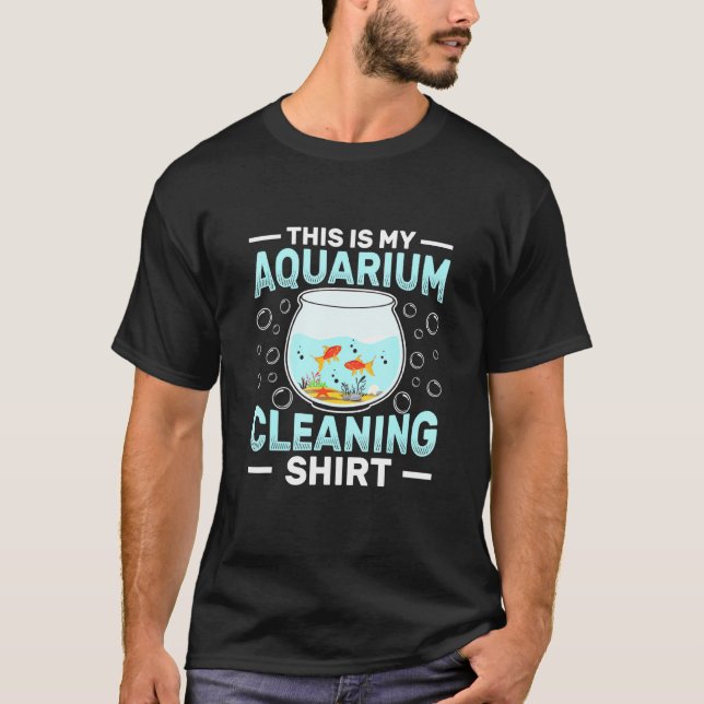 Camiseta Limpeza do Aquário - Aquarista (Frente)