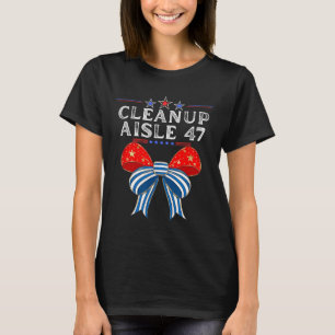 Camiseta Limpeza do corredor 47 Sátira política anti-Trump