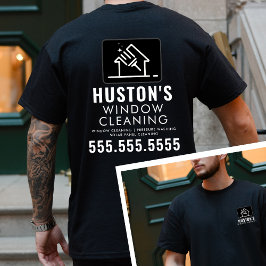 Camiseta Limpeza do logotipo de limpeza profissional Limpez