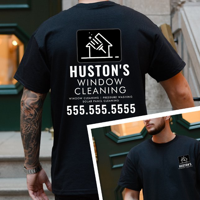 Camiseta Limpeza do logotipo de limpeza profissional Limpez (Criador carregado)