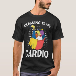 Camiseta Limpeza É Meu Exercício Cardio Com Limpeza Essen