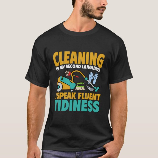 Camiseta Limpeza Lady Housekeeper (Frente)
