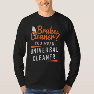 Camiseta Limpeza Mecânica Do Travão De Design