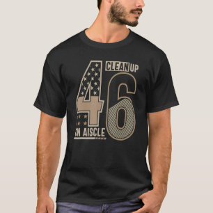Camiseta Limpeza Na Bandeira Política Americana Do Aisle 46