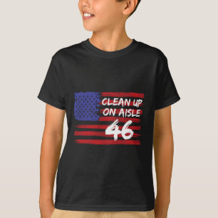 Camiseta Limpeza na passagem 46 Piada Anti-biden Republican