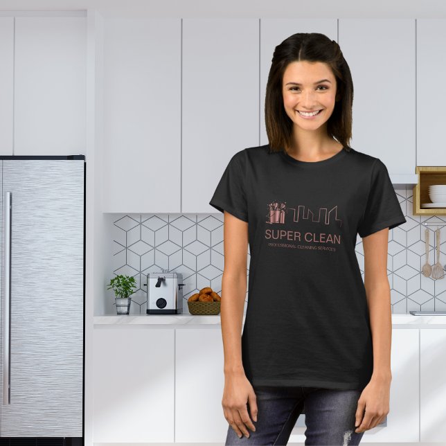 Camiseta Limpeza Profissional de Casa Residencial Comercial (Criador carregado)