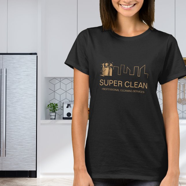 Camiseta Limpeza Profissional de Casa Residencial Comercial (Criador carregado)