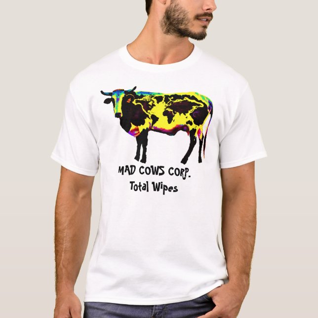 Camiseta Limpezas das VACAS LOUCAS CORP.Total (Frente)