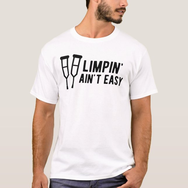 Camiseta Limpin não é fácil - lesões nas pernas (Frente)
