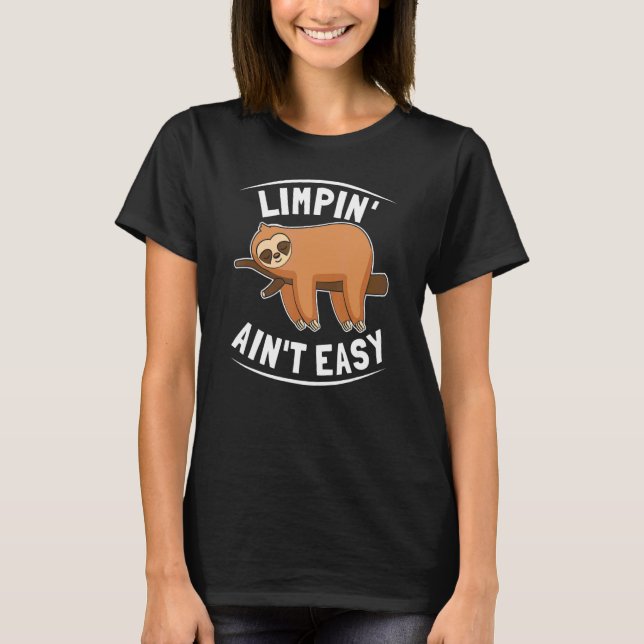 Camiseta Limpin não é fácil Perna quebrada 1 (Frente)