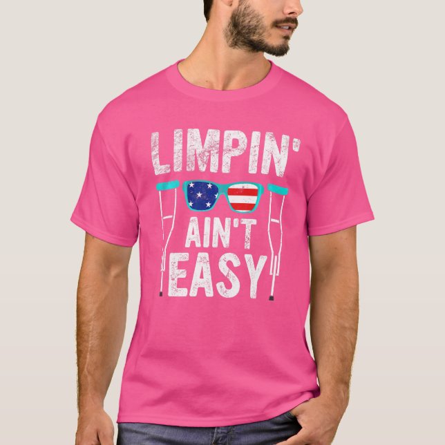 Camiseta Limpin não é fácil Perna quebrada 1 (Frente)