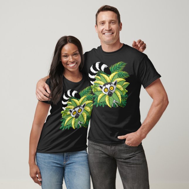 Camiseta Limures de Madagáscar na selva exótica (Unissex)
