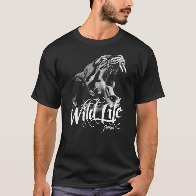 Camiseta Lince selvagem da vida (Frente)