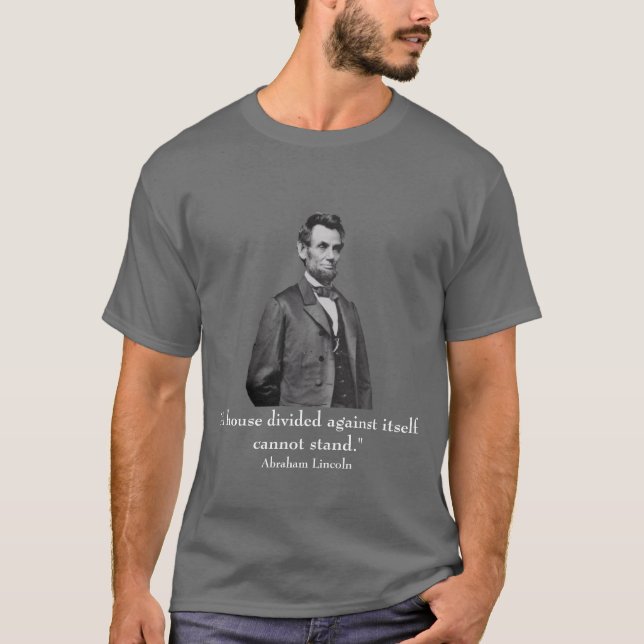 Camiseta Lincoln e citações (Frente)