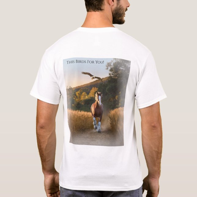 Camiseta Lincoln the Bald Eagle (Verso)