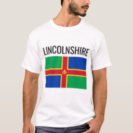 Camiseta Lincolnshire // Sinalizador do Condado de Inglês