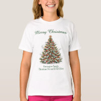 Linda Árvore de Natal Decorada Combinando com a Fa
