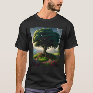 Camiseta Linda árvore vibrante a beleza da natureza