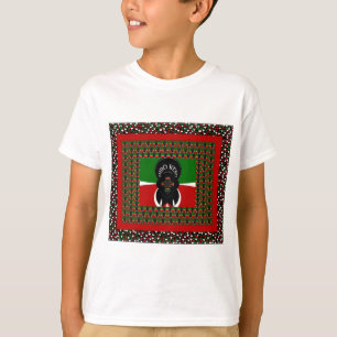 Camiseta Linda bandeira do Coração Queniano