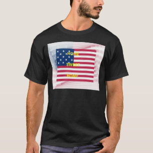 Camiseta Linda bandeira dos EUA Casa doce