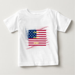 Camiseta Linda bandeira dos EUA Casa doce