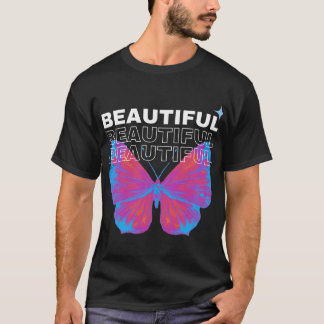 Camiseta linda baterfly clássica