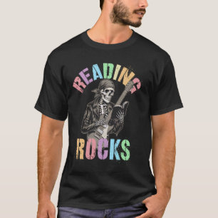 Camiseta Linda BIBLIOTECÁRIA LEITURA ROCHAS Leia Através Oc
