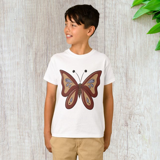 Camiseta Linda Borboleta Marrom (Criador carregado)