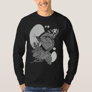 Camiseta Linda Borboleta Monarca para Mulheres Homens Inset