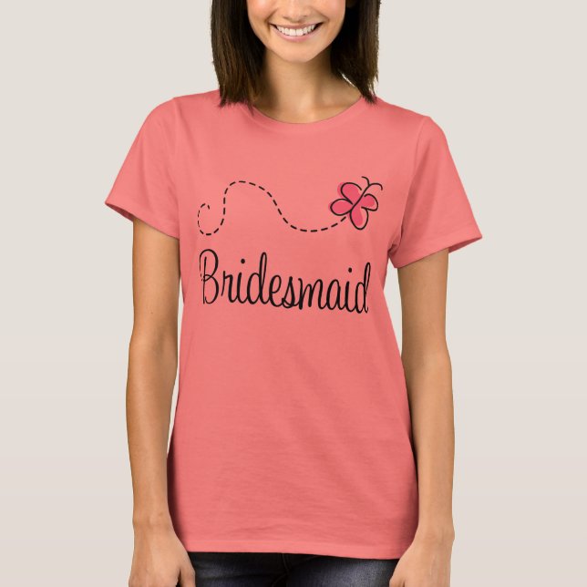 Camiseta Linda camiseta-de-Bridesmaid (Frente)