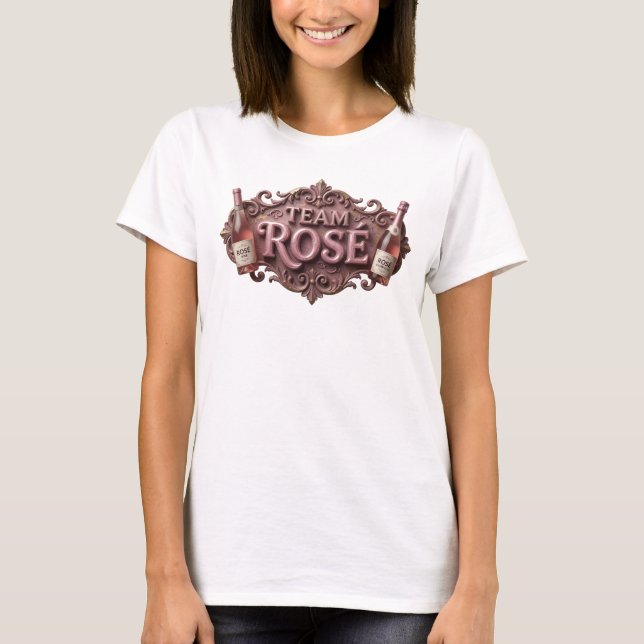 Camiseta linda da EQUIPA ROS Slogan Rosa (Frente)