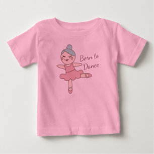 Camiseta Linda dançarina de balé de desenho animado
