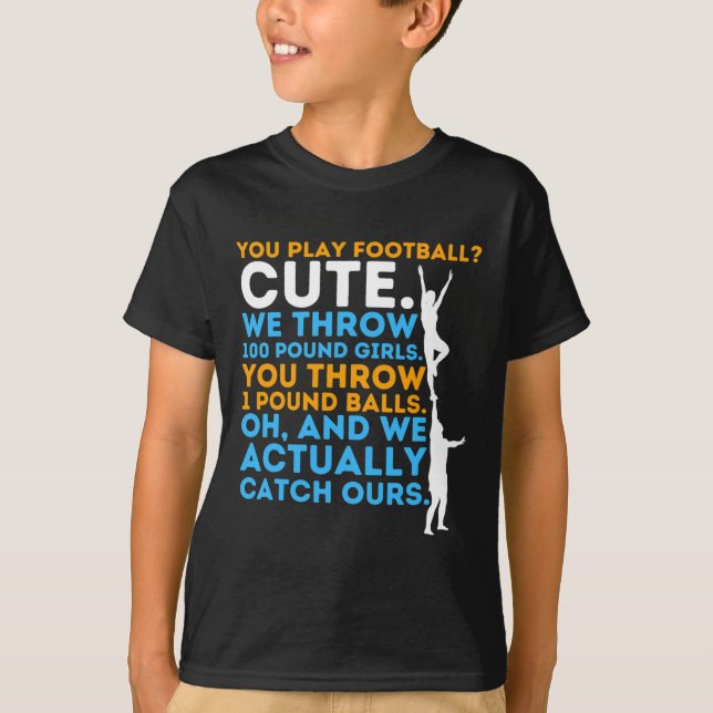 Camiseta Linda do Futebol - Torcedora Cheerleading Compe (Frente)
