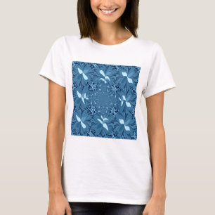 Camiseta Linda e adorável azul iridescente.