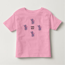 Camiseta Linda e bonita imagem elefante seu texto