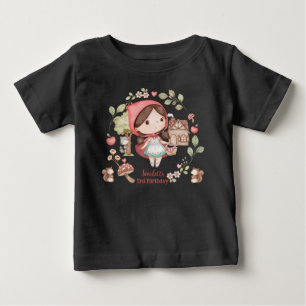 Camiseta Linda e Caprichosa Chapeuzinho Vermelho Aniversári