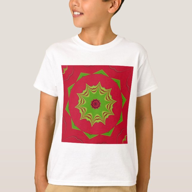 Camiseta Linda e espantosa arte vermelha tribal africana (Frente)