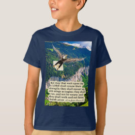 Camiseta Linda Escritura de Águia Isaiah 40:31