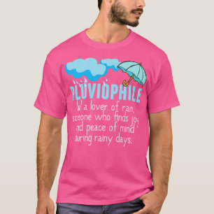 Camiseta Linda extensão de pluviófilos da chuva
