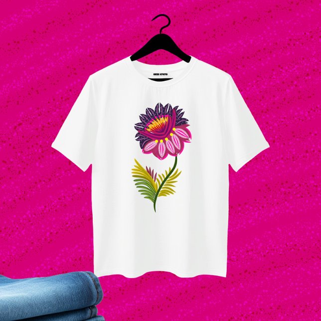 Camiseta Linda flor (Criador carregado)