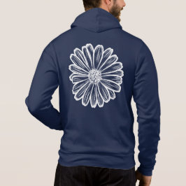 Camiseta Linda Flor de Margarida, Ilustração de Meio-Tons