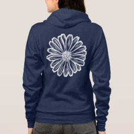 Camiseta Linda Flor de Margarida, Ilustração de Meio-Tons