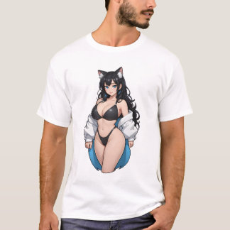 Camiseta Linda gata de anime