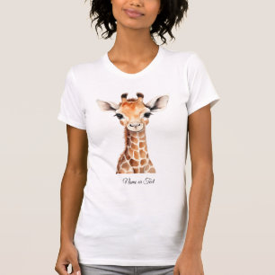 Camiseta Linda Girafa Selva Festa de Bebê Chuvinha Partida 