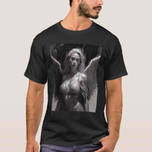 Camiseta Linda Gótico Anjo - Estética Celestial Angélica Gi