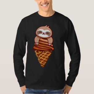 Camiseta Linda Largura E Sorvete Cone Art