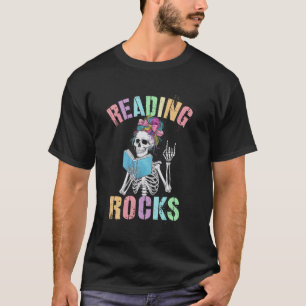 Camiseta Linda LEITURA ROCHAS Professora Pré-Escolar Leia A