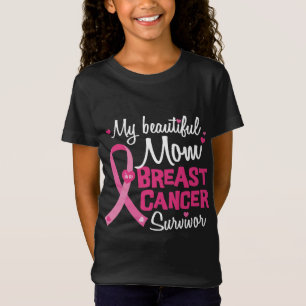 Camiseta Linda Mãe Câncer Da Mama Sobrevivente Filho